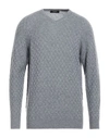 Alpha Studio Man Sweater Pastel Blue Size L Viscose, Nylon, Wool, Cashmere, Polyester