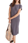 Madewell Ribbed Muscle Tank Dress In Soft Twilight
