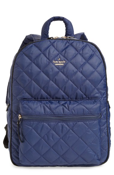 Kate Spade 'ridge Street Siggy' Quilted Backpack In New Navy | ModeSens