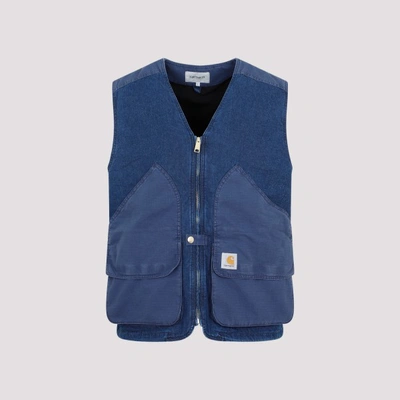 Carhartt Waistcoate Alma Blue Stone Washed