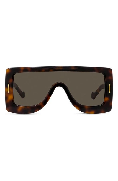 Loewe Chunky Anagram 122mm Square Sunglasses In Havana