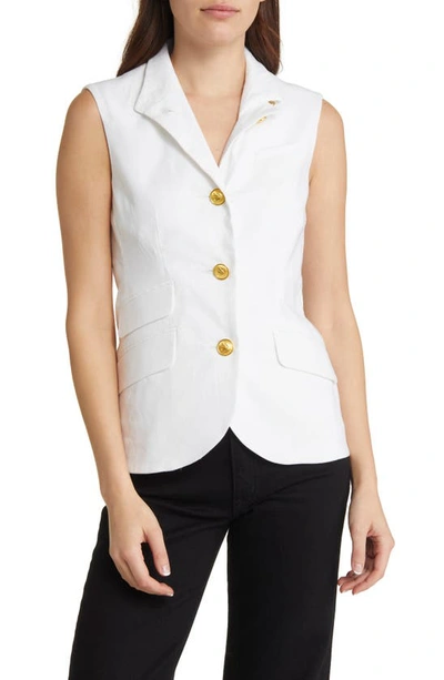 Rag & Bone Women's Slade Linen-blend Vest In White