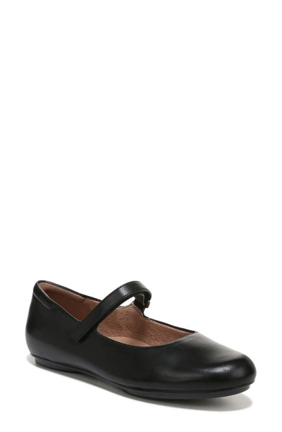 Naturalizer Maxwell-mj Mary Jane Flats In Black Leather