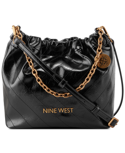 Nine West Women's Karter Crossbody Bucket Bag In Black