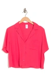 Abound Sustainable Camp Shirt In Pink Ribbon