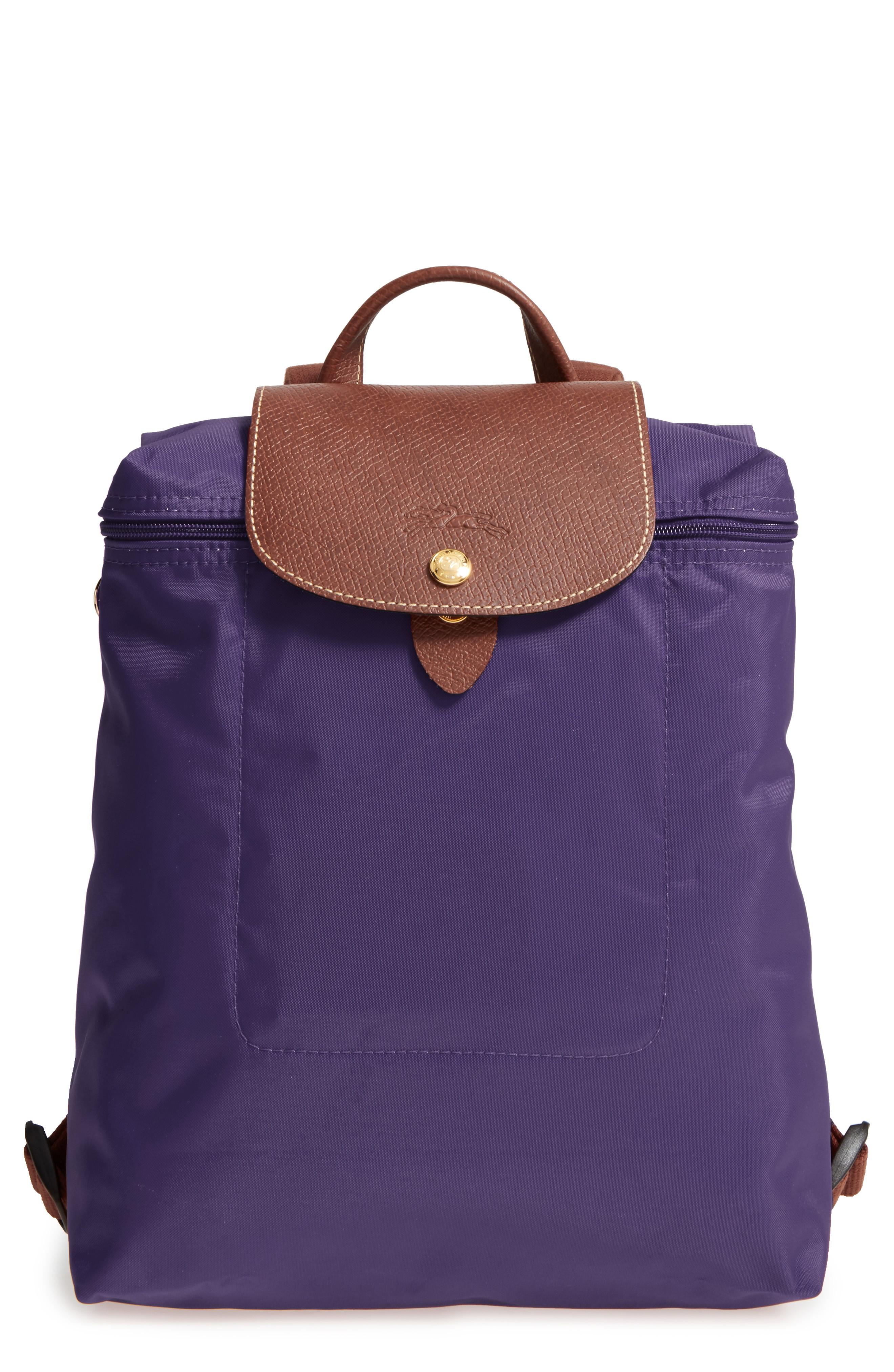 longchamp backpack purple