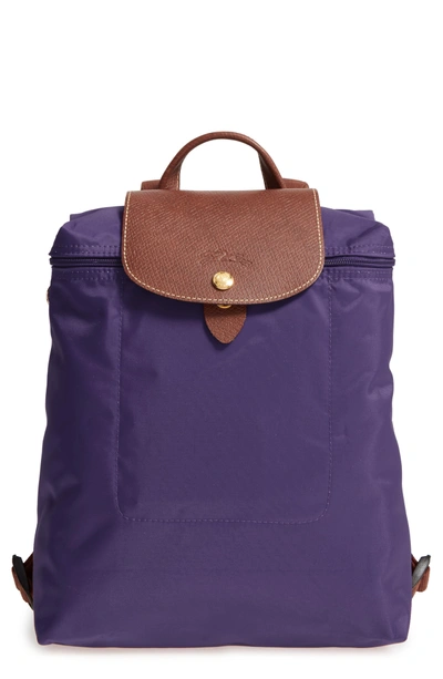 Longchamp 2025 backpack purple