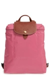 Longchamp 'le Pliage' Backpack - Pink In Peony