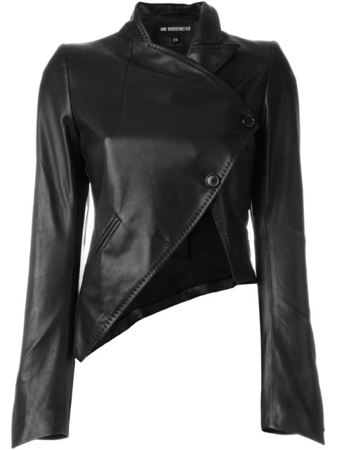 Ann Demeulemeester Asymmetric Cropped Jacket | ModeSens