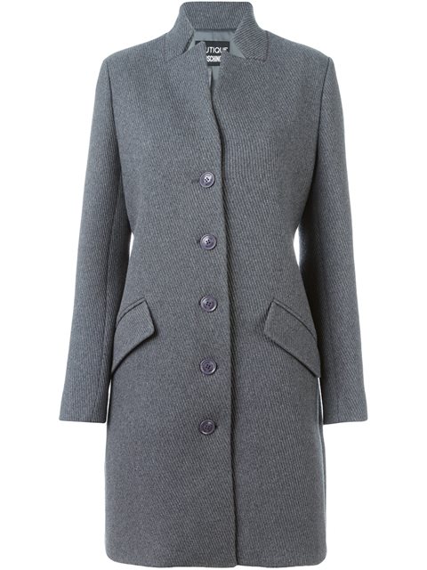 Boutique Moschino Single Breasted Coat | ModeSens