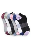 Nordstrom Rack Stripe Arch Ankle Socks In Grey Heather Neutral Multi