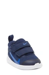 Nike Kids' Omni Multi-court Sneaker In Navy/ Orange/ Blue