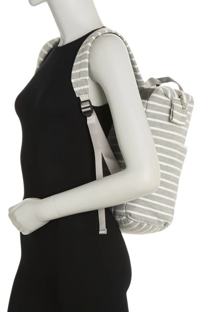 Madden Girl Striped Jersey Backpack In Grey And White ModeSens