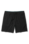 Stance Shelter Relax Fit Drawstring Shorts In Black