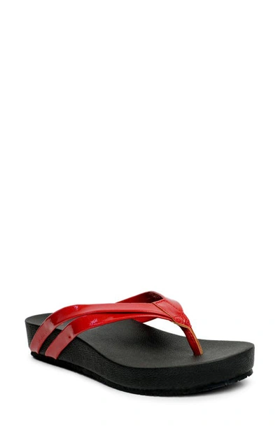 Revitalign Sandy Seas Flip Flop In Red