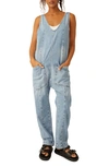 Free People High Roller Denim Jumpsuit In Kansas