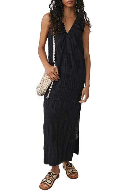 free people agatha midi dress Free People Agatha Midi Dress in Black