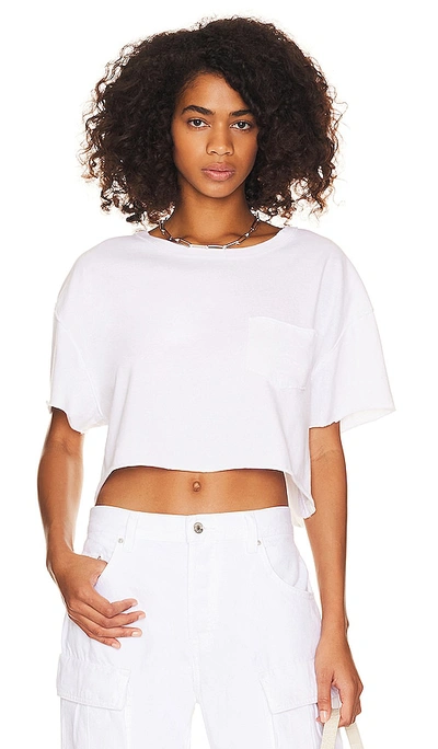 Free People Fade Into You Crop T-shirt In Ivory