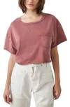 Free People Fade Into You Crop T-shirt In Russet Acorn