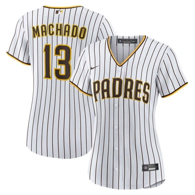 Nike Manny Machado White/brown San Diego Padres Home Replica Player Jersey