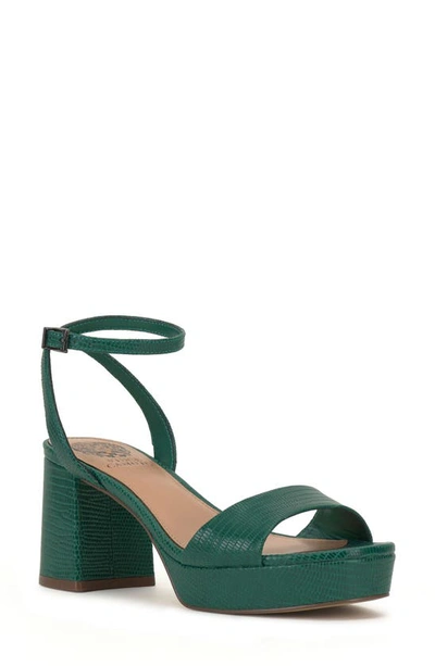 Vince Camuto Pendreya Platform Sandal In Malachite Green