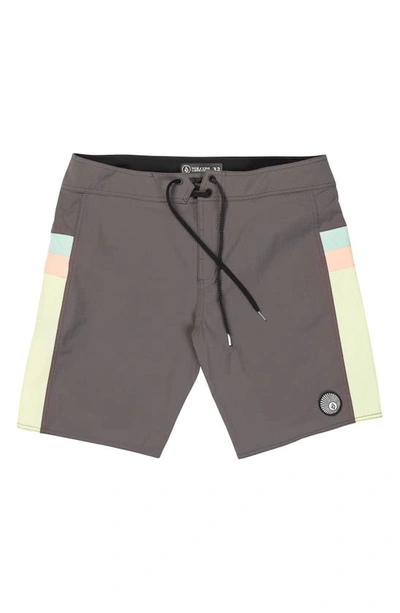 Volcom Minxed Liberators Board Shorts In Storm Cloud