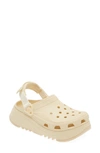 Crocs Classic Hiker Xscape Slingback Platform Clog In Vanilla