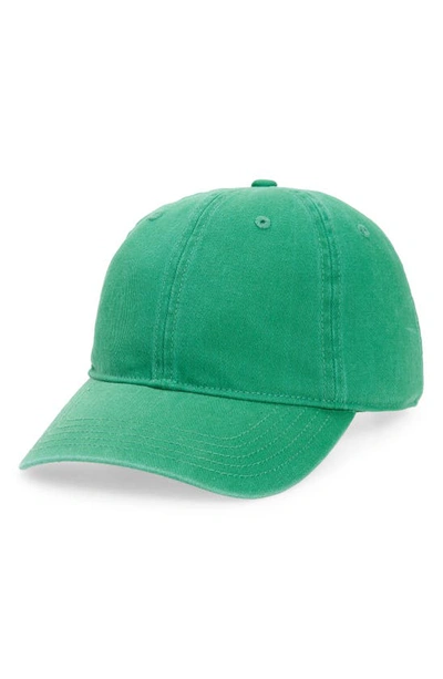 Madewell Broken In Baseball Cap In True Kelly