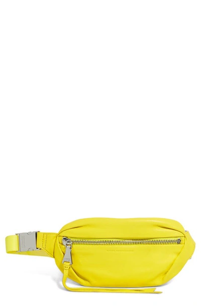 Aimee Kestenberg Milan Leather Belt Bag In Lemon