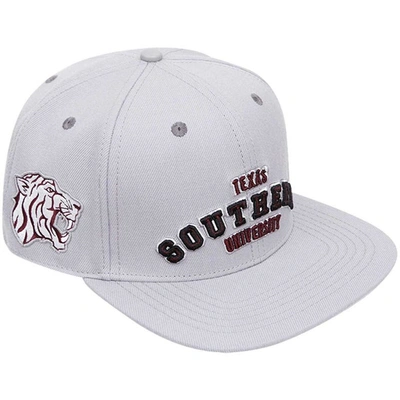 Pro Standard Grey Texas Southern Tigers Evergreen Southern Snapback Hat