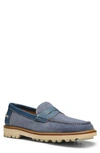 Donald Pliner Jimmy Penny Loafer In Light Blue