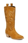 Saint G Martina Pointed Toe Western Boot In Brown