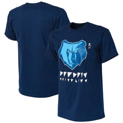 Nba X Naturel Navy Memphis Grizzlies No Caller Id T-shirt