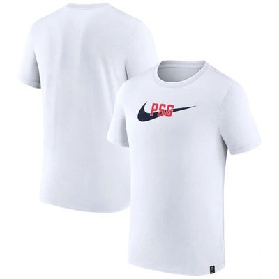 Nike White Paris Saint-germain Swoosh T-shirt