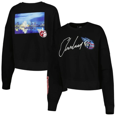 Pro Standard Black Cleveland Guardians City Scape Pullover Sweatshirt