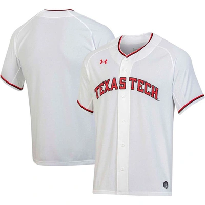 Under Armour White Texas Tech Red Raiders Replica Baseball Jersey