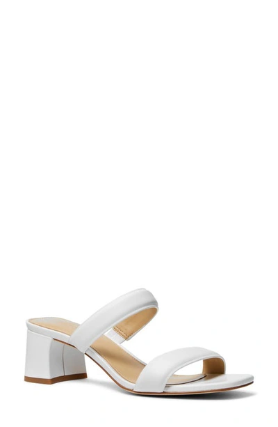 Michael Michael Kors Jules Slide Sandal In Optic White