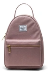 Herschel Supply Co Mini Nova Backpack In Ash Rose Sparkle
