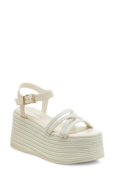 Kelsi Dagger Brooklyn Mend Platform Wedge Sandal In Salt