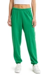 Aviator Nation Bolt Stripe Sweatpants In Kelly Green/white