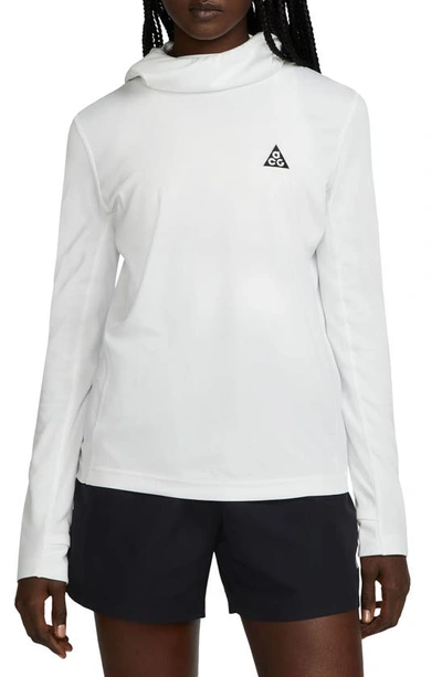 Nike Acg Dri-fit Adv Lave Tree Trail Hoodie In White