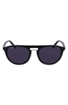 Ferragamo Gancini 54mm Aviator Sunglasses In Black