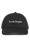 Favorite Daughter Classic Logo Cotton Twill Baseball Cap In Black