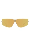 Givenchy 4gem 138mm Oval Sunglasses In Gold