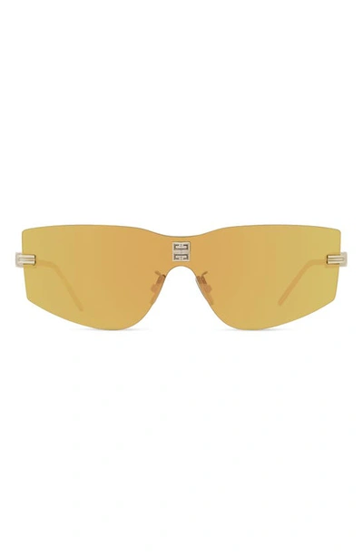 Givenchy 4gem 138mm Oval Sunglasses In Gold