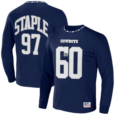 Staple Nfl X  Navy Dallas Cowboys Core Team Long Sleeve T-shirt