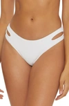 Becca Fine Line Scoop Hipster Bikini Bottoms In White