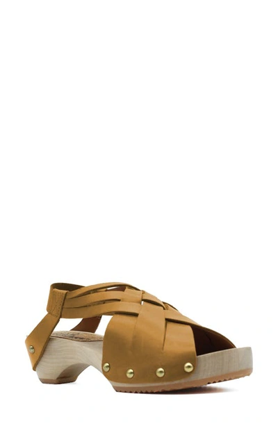 Jax And Bard Jewell Strappy Slingback Sandal In Goldenrod