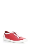 Softinos By Fly London Isla Sneaker In 038 Cherry Red/ White