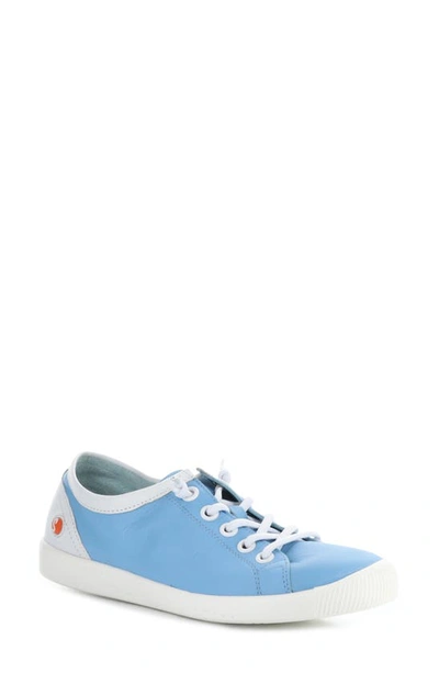 Softinos By Fly London Isla Sneaker In Sky Blue Smooth
